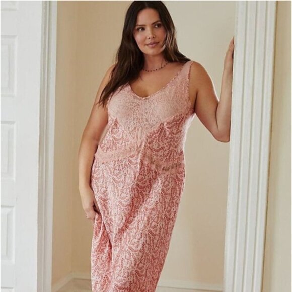 Anthropologie The Cerise Maxi Dress SIZE L - Picture 1 of 14